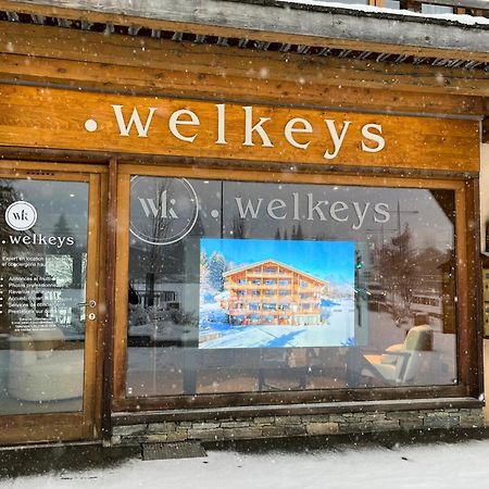 Appartamento Architect flat with balcony&parking at the heart of Megève - Welkeys Esterno foto