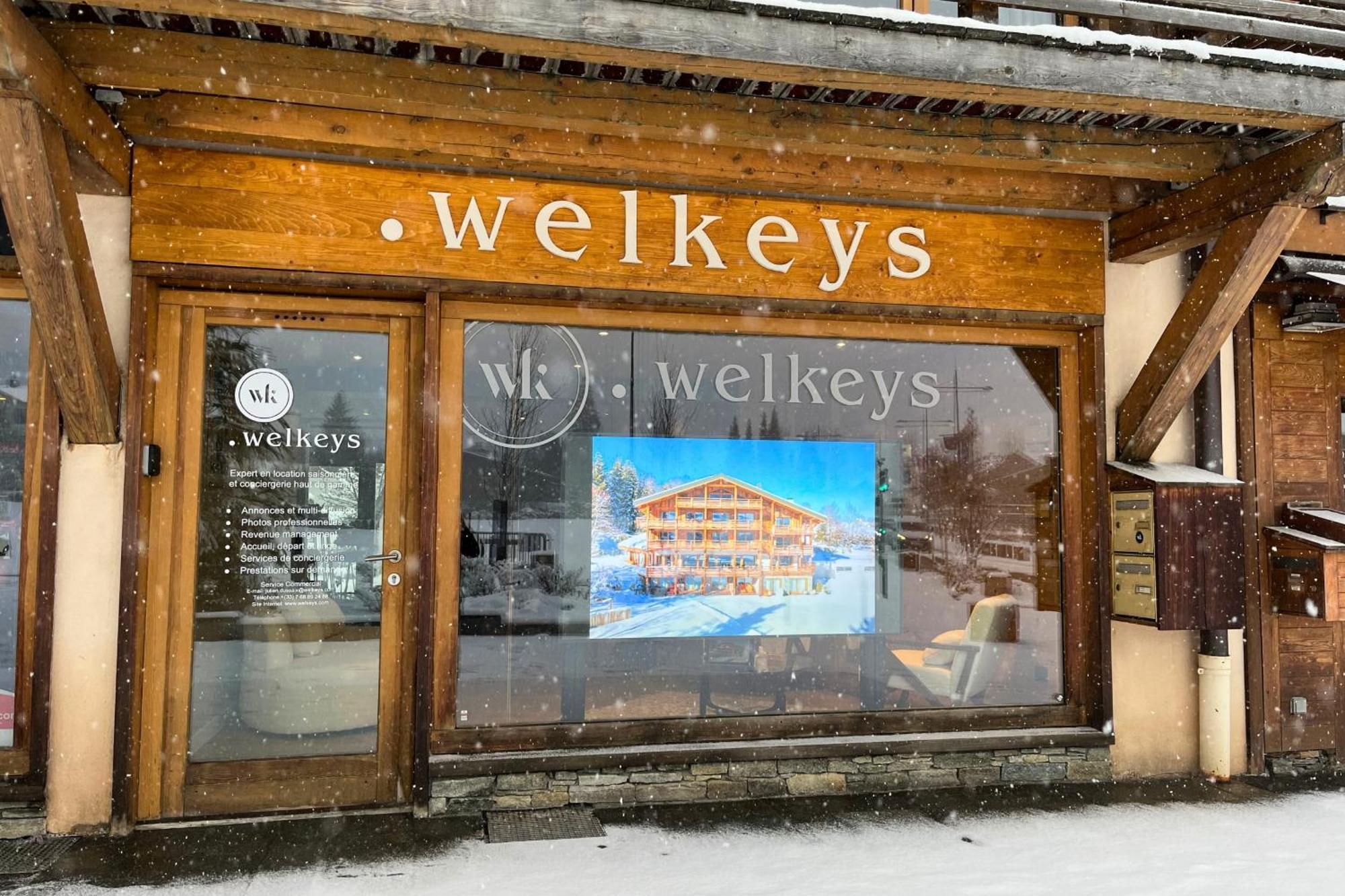 Appartamento Architect flat with balcony&parking at the heart of Megève - Welkeys Esterno foto