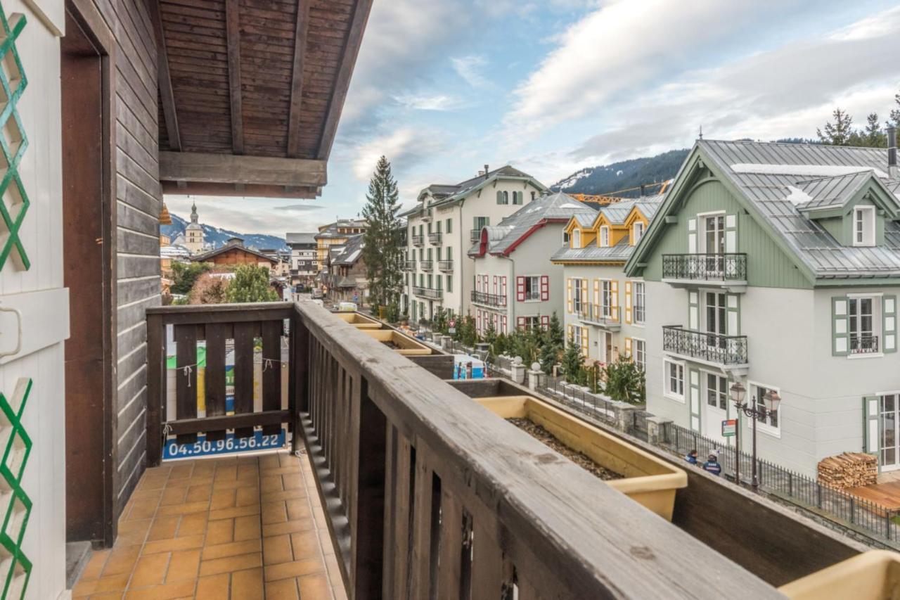 Appartamento Architect flat with balcony&parking at the heart of Megève - Welkeys Esterno foto
