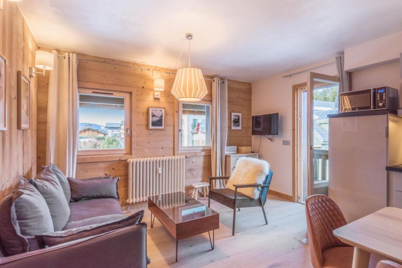Appartamento Architect flat with balcony&parking at the heart of Megève - Welkeys Esterno foto