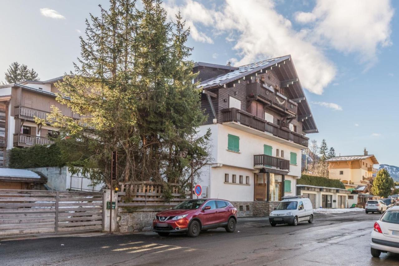 Appartamento Architect flat with balcony&parking at the heart of Megève - Welkeys Esterno foto